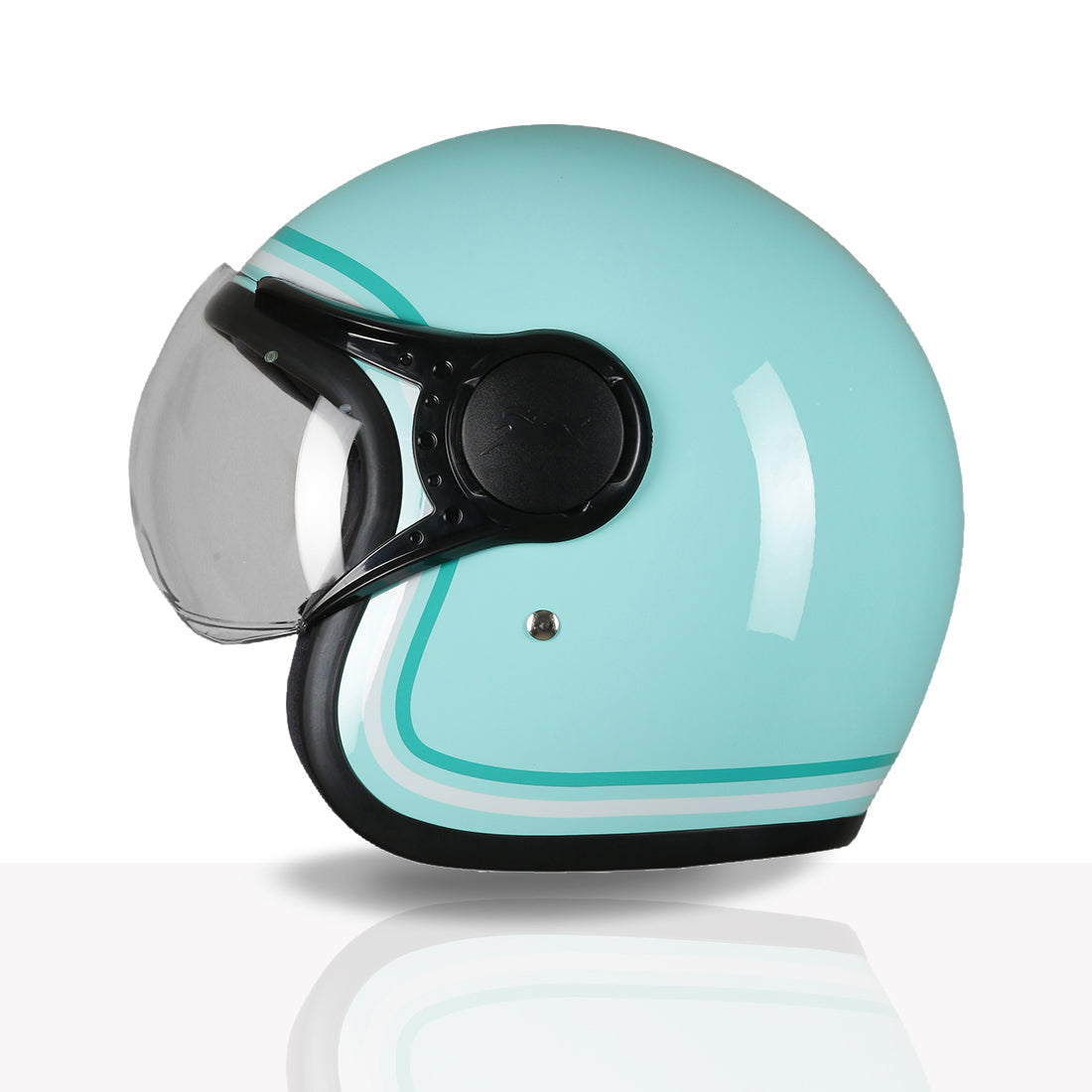 TVS MissFit Helmet for Women | Lightweight Ladies Helmet for Scooty | Stylish Girls Helmet with Extreme Comfort Fit | Women Helmet with Clear Visor | DOT & ISI Certified Helmet for Woman